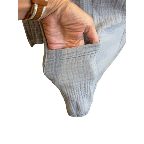 J. Jill Woven Cowl Neck Woven Soft Cotton Top Pullover Casual Minimalist XL - Picture 10 of 10